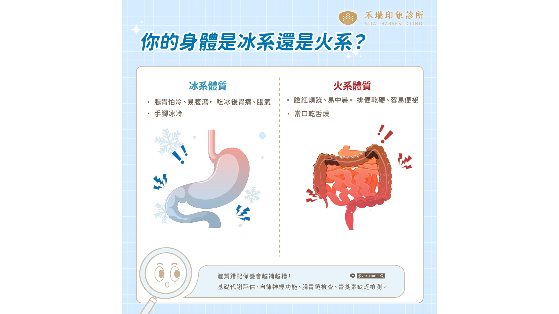 你的身體是冰系還是火系？